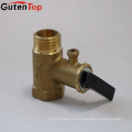 GutenTop High Quality factory Brass 1/2 &#39;&#39; Válvula de seguridad con color de latón para calentamiento de agua eléctrico